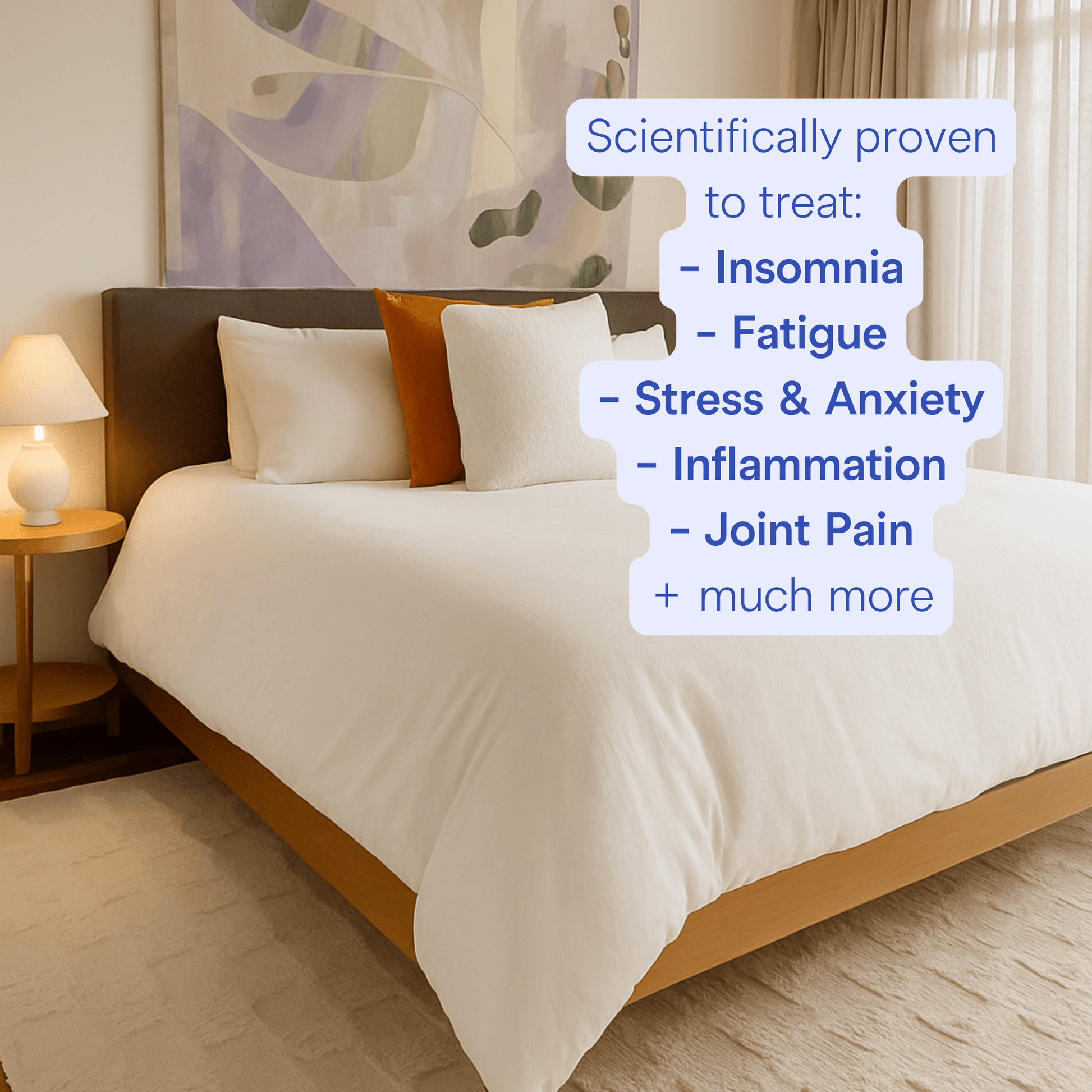 Grounding sheet benefits decreased stress and inflammation
