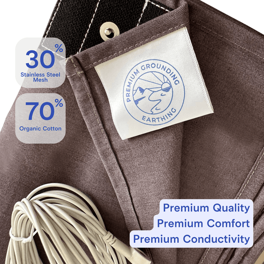 Grounding sheet materials stainless steel and cotton