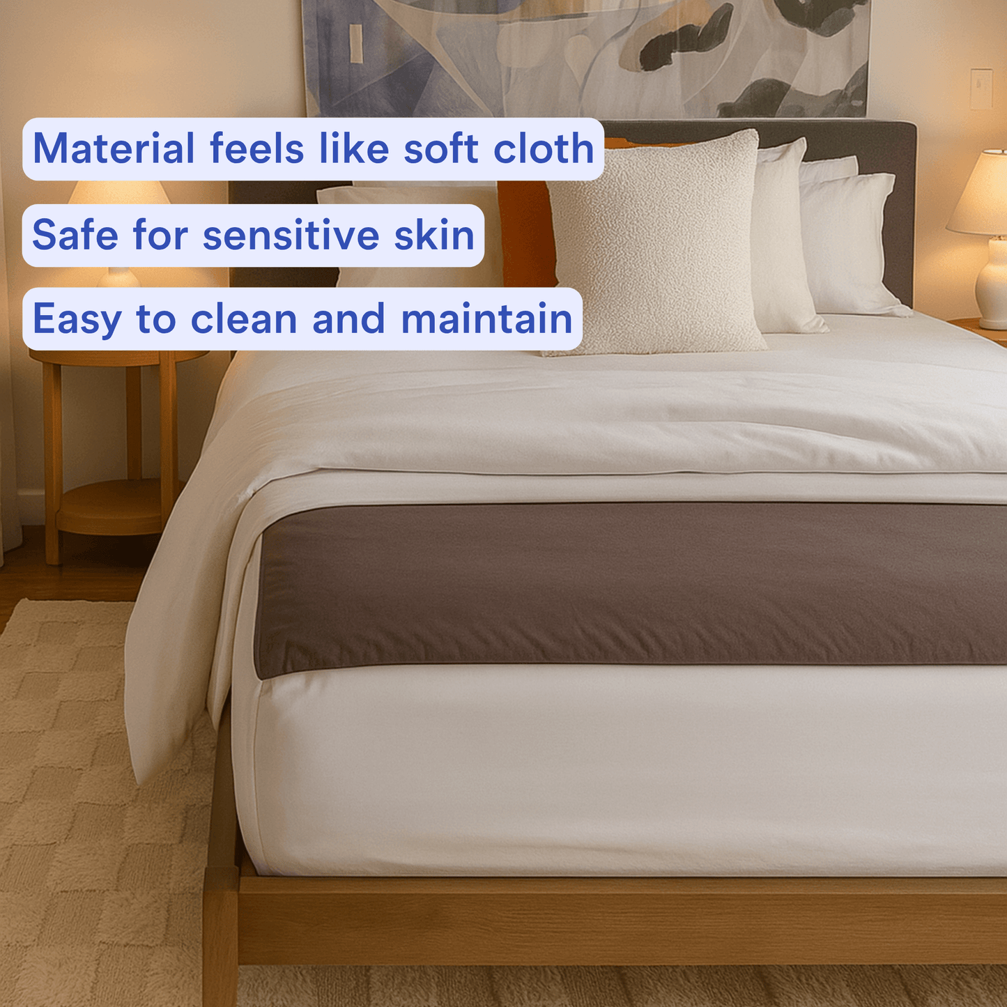 Grounding sheet safe for sensitive skin