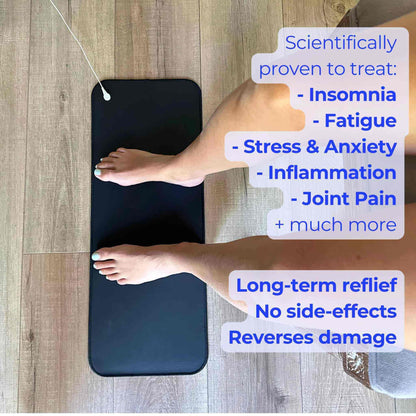 feet on grounding mat benefits 