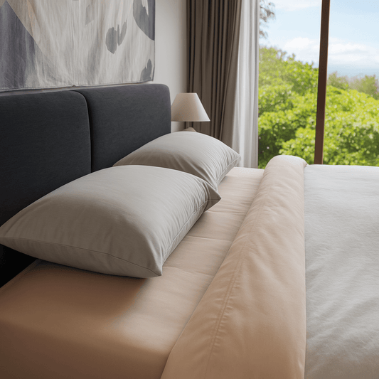 grounding pillowcase on bed